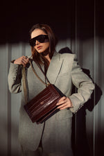 Carregar imagem no visualizador da galeria, Madalena Brown Croco
