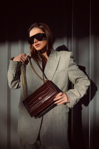 Madalena Brown Croco