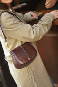 Siena Marrom Croco